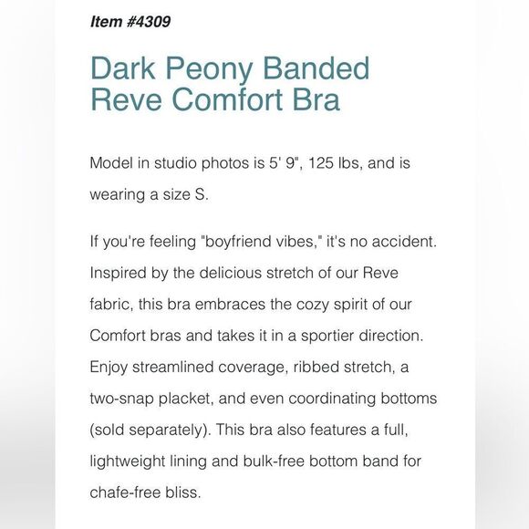 Zyia Active Dark Peony Banded Bra and Brief Set - Picture 7 of 10